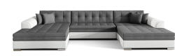 VENTO ágyazható U alakú ülőgarnitúra szürke/fehér