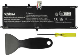 VHBW Notebook Akkumulátor - Dell T04E001, RFH3V, T04E, 0RFH3V, 0VHR5P - 4600 mAh, 7, 4 V Li-Polimer, Fekete