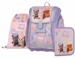 Kitty cicák Prémium Light anatómiai mágneszáras iskolatáska szett - OXY BAG (IMO-KPP-0-98725)