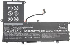 VHBW Notebook Akkumulátor - Asus C21N1521, 0B200-01870000 - 3350 mAh, 7, 6 V Li-Polimer, Fekete