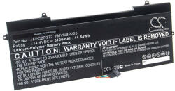 VHBW Notebook Akkumulátor - Fujitsu FPCBP372, FMVNBP220-hoz - 3100 mAh, 14, 4 V Li-Polimer