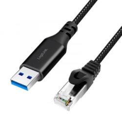 LogiLink USB 3.0 Ethernet kábel 7.5m fekete (CU0405)
