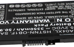VHBW Notebook Akkumulátor - HP HSTNN-OB1G, HSTNN-OB1F, L43248-541, HSTNN-UB7U Készülékekhez - 3350 mAh, 15, 2 V Li-Ion