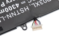 VHBW Notebook Akkumulátor - HP CP03060XL, 929066-421, 929072-855 - 4300 mAh, 11, 1 V Li-Polimer, Fekete