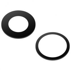 Aftermarket Piese si componente Geam Camera Spate Apple iPhone 11, Wide + UltraWide, Negru (set/gm/cam/11)