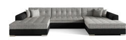  VENTO ágyazható U alakú ülőgarnitúra szürke/fekete
