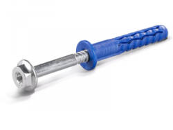 KOELNER 10x120 4db FFS lapos peremű dűbel, hatlapfejű peremes csavarral (TORX) R-S11-FFSN10K120/4 (K-64615) - aqua