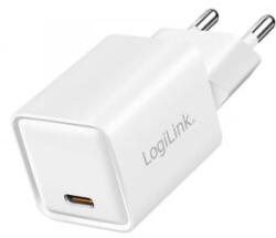 LogiLink USB-C GaN töltő PD+QC 3.0 20W fehér (PA0355)