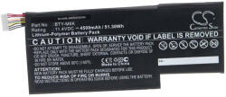 VHBW Notebook Akkumulátor - MSI BTY-M6K - 4500 mAh, 11, 4 V Li-Polimer, Fekete