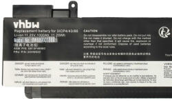 VHBW Notebook Akkumulátor - Lenovo 00HW025, 00HW024, 00HW022, 00HW023 - 1000 mAh, 11, 25 V Li-Polymer