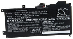 VHBW Notebook Akkumulátor - Dell 09NTKM, 1FKCC, 9NTKM, 0D9J00, 0KWWW4 - 4650 mAh, 7, 6 V Li-Polymer