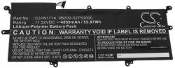 VHBW Notebook Akkumulátor - Asus 0B200-02750000, C31N1714 - 4850 mAh, 11, 52 V Li-Polymer