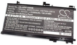 VHBW Notebook Akkumulátor - HP 849570-542, 849570-541, 3ICP7/65/80 - 5100 mAh, 11, 55 V Li-Ion, Fekete