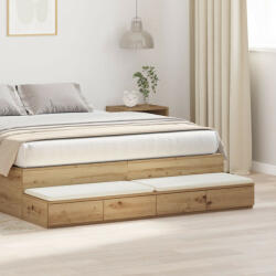vidaXL Éjjeli Asztal Mesteri tölgy Forgácslap 160 x 36.5 x 16.5 cm (VD866978)