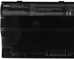 VHBW Notebook Akkumulátor - Asus A42-G75 - 4400 mAh, 14, 8 V Li-Ion, Fekete