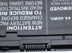 VHBW Notebook Akkumulátor - Dell 0KWFFN, 0J31N7, 0W57CV, 451-BBFT-hez - 6000 mAh, 7, 4 V Li-Polimer, Fekete