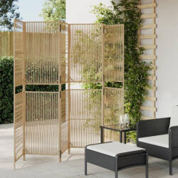 vidaXL bézs 6-paneles polyrattan térelválasztó (VD365387)