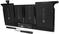 VHBW Notebook Akkumulátor - Apple 661-5736, A1375, 020-6920-B - 4800 mAh, 7, 3 V Li-Polimer, Fekete