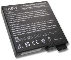 VHBW Notebook Akkumulátor - Fujitsu 23-UD4000-3A, 23UD40003A - 4400 mAh, 14, 8 V Li-Ion, Fekete