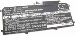 VHBW Notebook Akkumulátor - Asus 0B200-01180000, C31N1411 - 3800 mAh, 11, 4 V Li-Polymer
