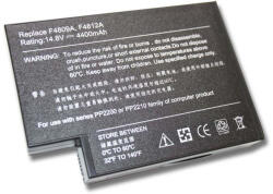 VHBW Notebook Akkumulátor - HP 294038-182, 113955-001 - 4400 mAh, 14, 8 V Li-Ion, Fekete