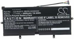 VHBW Notebook Akkumulátor - Asus 0B200-02280000, C21N1613 - 4800 mAh, 7, 7 V Li-Polimer, Fekete