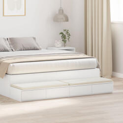 vidaXL Ágyfiókok Fehér 160x36.5x16.5 cm Műszaki Fából (VD866971)