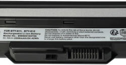 VHBW Notebook Akkumulátor - MSI 40025611, 3715A-MS6837D1, 14L-MS6837D1 Típusokhoz - 2200 mAh, 11, 1 V Li-Ion, Fekete