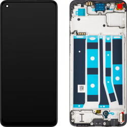 OPPO Piese si componente Display cu Touchscreen Oppo A78 4G, cu Rama, Negru (Mist Black), Service Pack 621029000059 (621029000059)