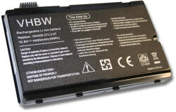 VHBW Notebook Akkumulátor - Asus 3S4400-C1S1-07, 3S4400-S3S6-07 - 4400 mAh, 11, 1 V Li-Ion, Fekete