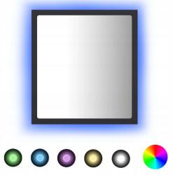  Fürdőszobai tükör Led, szürke, 40x8, 5x37cm, akril (804910)