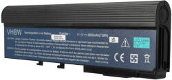 VHBW Notebook Akkumulátor - Acer BT. 00603.012, 934T2210F, BT. 00604.006 - 6600 mAh, 11, 1 V Li-Ion, Fekete