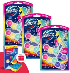 Domestos Power5 WC frissítő blokk Magic Unicorn (6x50g) + Ajándék Vileda Szivacs