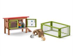 Schleich 42420 Nyúl Ketrec Nyulakkal Játékfigura