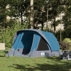 vidaXL Turista sátor, 4 személyes, kék, vízálló (4100665)