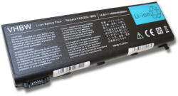 VHBW Notebook Akkumulátor - Toshiba PA3420U-1BAS, PA3420U-1BAC - 4400 mAh, 14, 4 V Li-Ion, Fekete