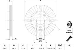 Bosch Disc frana fata BOSCH 0986479779