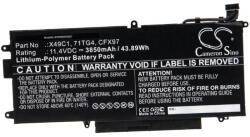 VHBW Notebook Akkumulátor - Dell X49C1, CFX97, 71TG4-hez - 3850 mAh, 11, 4 V Li-Polimer