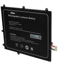 VHBW Notebook Akkumulátor - Trekstor 3487265P, HW-3487265, TH116A - 4800 mAh, 7, 6 V Li-Polimer