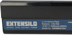 VHBW Notebook Akkumulátor - Asus A31-K42, A31-B53, 90-NXM1B2000Y, 70-NXM1B2200Z - 6000 mAh, 10, 8 V Li-Ion