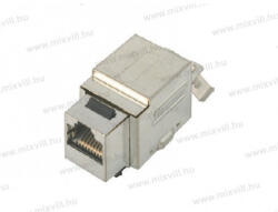 MODUL CAT. 5E 100MHz 1Gigabit Keystone árnyékolt fém aljzat KEJ-C5E-S-TL RJ45/s szerszám nélküli KA12 (KEJ-C5E-S-TL)