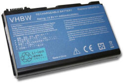 VHBW Notebook Akkumulátor - Acer 934T2220F, 4UR18650F 2 WST3, 934C2220F - 4400 mAh, 14, 8 V Li-Ion, Fekete