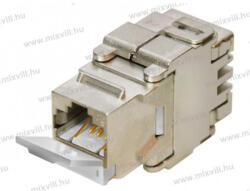 MODUL CAT. 6A 500MHz 10Gigabit Keystone árnyékolt fém aljzat KEJ-C6A-S-10G RJ45/s szerszám nélküli (KEJ-C6A-S-10G)