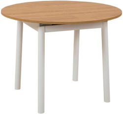Hanah Home Oliver Oak White étkezőasztal, fehér