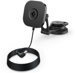 Spigen Suport auto Spigen OneTap Pro 3 pentru masini Tesla, Dashboard Mount, Compatibil MagSafe, Incarcare Wireless, Rotire 360 grade, Negru (ACP06860)