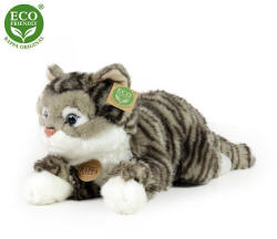 Rappa Plush pisica tabby gri 42 cm ECO-FRIENDLY (221154)
