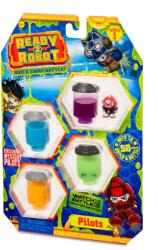 Ready2Robot Set figurina si slime Ready2Robot - Pilot Style 2, Seria 1 (554011E5C) Figurina