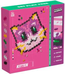 Plus-Plus Puzzle pe numere, Plus-Plus, 500 piese, Pisicuta (N01000881_001) Puzzle