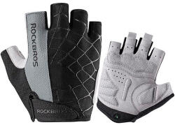 Rockbros S109GR kerékpáros kesztyű, L méret - szürke