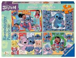 Ravensburger 05731 - Disney - Stitch - 4 x 100 db-os puzzle (05731)